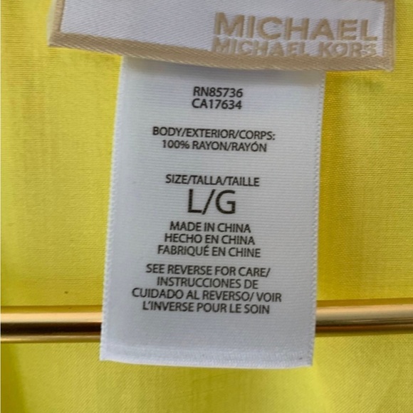 Michael Kors Zip Front Green Blouse - Picture 5 of 5